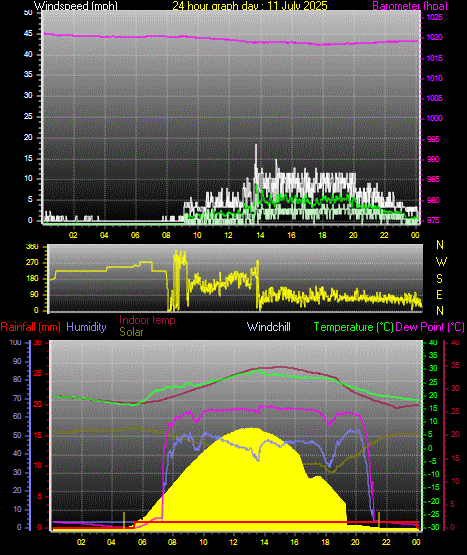 24 Hour Graph for Day 11